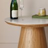 Woods Sutton Round Lamp Table in Ash