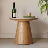 Woods Sutton Round Lamp Table in Ash