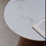 Woods Sutton Round Lamp Table in Walnut