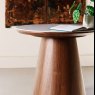 Woods Sutton Round Lamp Table in Walnut
