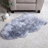 New Zealand Small Steel Sheepskin Rug - 60cm x 95cm