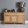 Trento Oak 3 door Scandinavian Style Sideboard