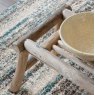 Mehari Brown and Blue Striped Rug