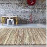 Mehari Brown Multi Striped Rug