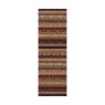 Woodstock Brown Red Multi Striped Rug