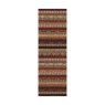 Woodstock Brown Red Multi Striped Rug