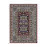 Da Vinci Patterned Red and Blue Rug