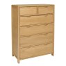 Ercol 1363 Bosco 6 Drawer Tall Wide Chest
