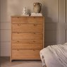 Ercol 1363 Bosco 6 Drawer Tall Wide Chest