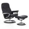 Stressless Consul Recliner With Signature Base & Footstool Lifestyle