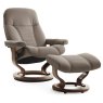 Stressless Consul Recliner With Classic Base & Footstool Lifestyle