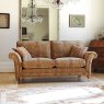 Parker Knoll Sofa - Baslow Medallion Gold with Baslow Stripe Gold Scatters