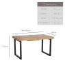 Woods Adelaide Fully Extendable Dining Table 140-180cm