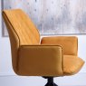 Swivel Dining Chair in Mustard