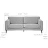 Clearance Harris 2 Seater Sofa - Grey
