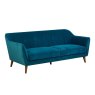 Freddie 3 Seater Teal Sofa