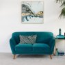 Freddie 2 Seater Teal Sofa