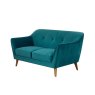 Freddie 2 Seater Teal Sofa