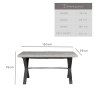 Woods Industrial Concrete Effect Dining Table