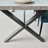 Clearance Industrial 190cm Dining Table - Faux Concrete