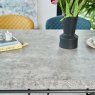 Woods Industrial Dining Table - Faux Concrete