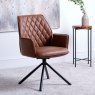 Twist Dining Chair Tan