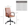 Woods Trend Adjustable Desk Chair - Vintage Brandy