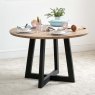 Reclaimed Wood Round Dining Table 120cm