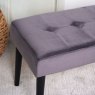 Grey Velvet Dining Bench Seat