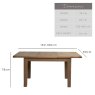 Woods Hudson Small Oak Extendable Dining Table, 1.3m - 1.8m