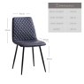 Ripley Dining Chair - Grey (Set of 2)