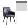 Barnes Carver Chair Grey (Set of 2)