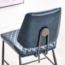 Digby Dark Blue Leather Dining Chairs