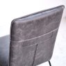 Hardy Industrial Leather Dining Chair - Grey (Set of 2)