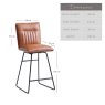 Hardy Bar Stool - Tan (Set of 2)