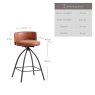 Douglas Bar Stool - Tan (Set of 2)