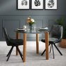 Lutina Round Glass Dining Table 100cm