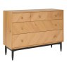 Ercol Monza 5 Drawer Wide Chest