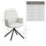 Woods Twist Dining Chair - Chalk
