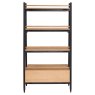 Monza Open Shelving - PO/BK