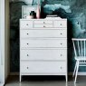 Ercol Salina 8 Drawer Tall Chest - Pale Timber