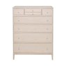 Ercol Salina 8 Drawer Tall Chest - Pale Timber