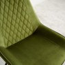 Green Velvet Chairs (Set of 2)