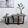 Industrial Step Coffee Table - Faux Concrete