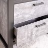 Industrial Concrete Bookcase with Drawers