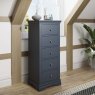 Didcot 5 Drawer Narrow Chest - Midnight Grey