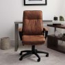 Porto Computer Desk Chair Camel Fabric