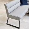 Woods Paulo Corner Dining Bench - Right Hand Facing - Grey