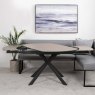 Paulo 140-200cm Extending Dining Table - Light Grey