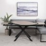 Paulo 140-200cm Extending Dining Table - Light Grey